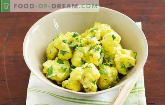 Steamed cauliflower recipes: spicy, fragrant and even multi-colored. Tasty diet - steamed cauliflower
