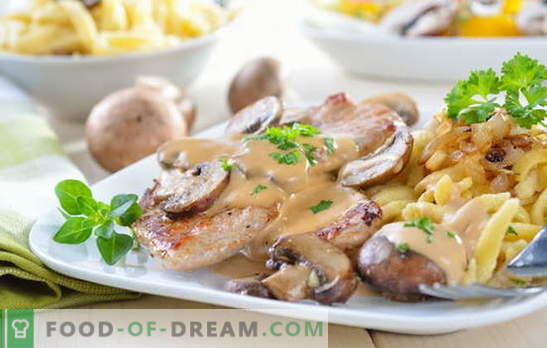 Pork with potatoes and mushrooms: fried, baked, stewed. Interesting variations of cooking potatoes with pork and mushrooms