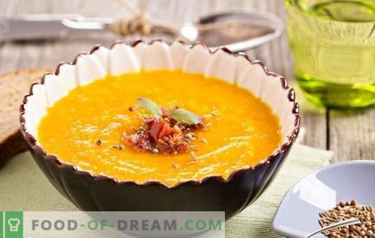 How to cook a delicious pumpkin soup with ginger? Recipes for ginger soup: with cream, potatoes, coconut milk