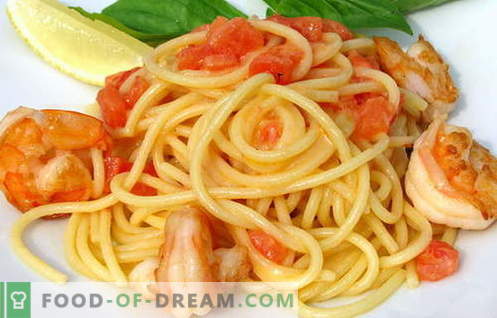 Shrimp paste - the best recipes. How to properly and tasty cook pasta with shrimp.