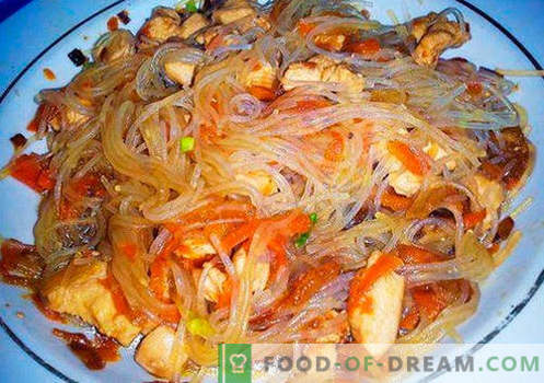 Funchoza with meat - the best recipes. How to properly and tasty cook funchoza with meat at home.