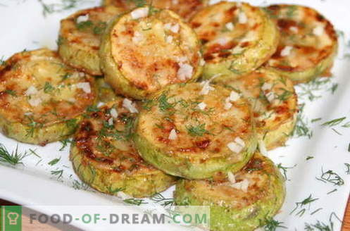 Zucchini with garlic - the best recipes. How to properly and tasty Zucchini cooked with garlic.