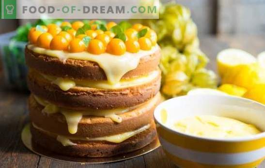 Cake with lemon - mood charge! Recipes amazing cakes 