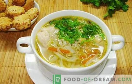 Flavored noodle soup with chicken: step by step. It is easy and simple to cook chicken noodle soup with proven step-by-step recipes: check?