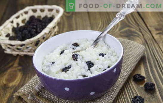 Rice with raisins is not only kutya! Recipes for delicious rice dishes with raisins: chops, cereals, casseroles, pilaf and desserts