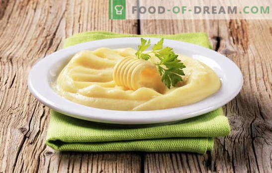 Egg puree is another way to make a popular side dish. Mashed potatoes with egg, with milk and egg, with butter and egg