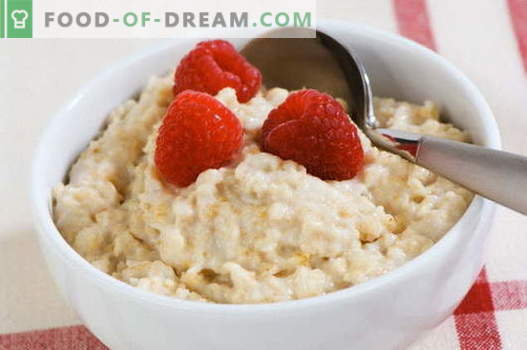 Oatmeal - the best recipes. How to cook porridge.
