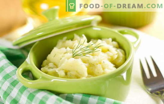 A simple and versatile garnish - mashed potatoes with milk. Mashed potatoes with milk, as an independent dish