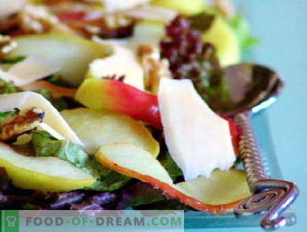 Salads with apples are the best recipes. How to properly and tasty to prepare a salad with apples.