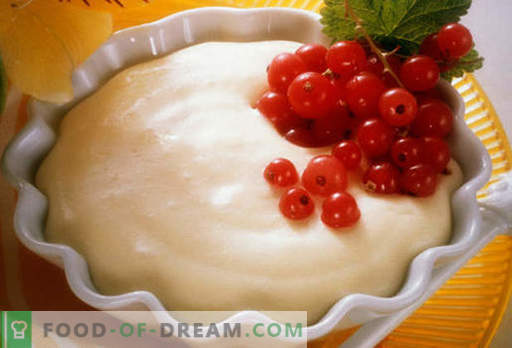 Milk pudding - the best recipes. How to make milk pudding correctly and tasty.