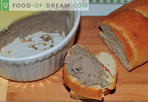 Beef liver pate - the best recipes. How to properly and tasty cook beef liver pate.