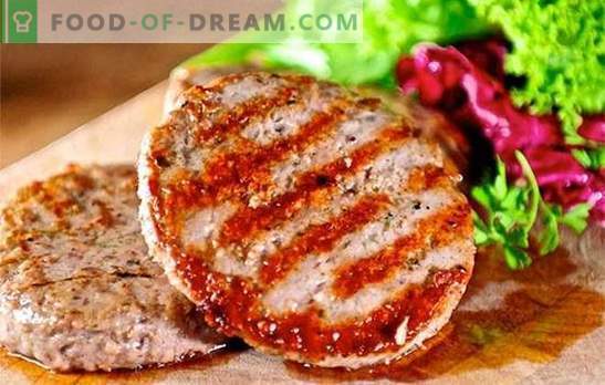 Burger cutlets - the world of homemade fast food! Recipes are healthy, tasty and safe burgers cutlets