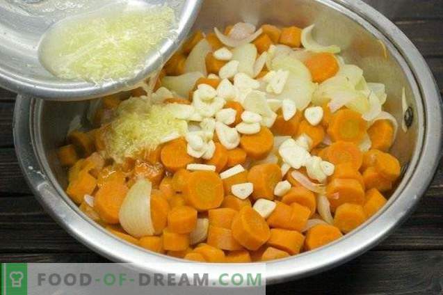 Marinated carrots with onions and oregano