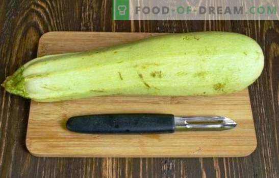 How to clean the zucchini - young or old, for different dishes. How to clean the zucchini correctly, professionally?