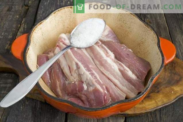 Fast and tasty homemade pork ham