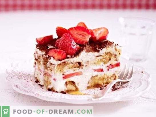 Desserts with strawberries: recipes with photos for a sweet summer. Variants of different desserts with strawberries: cakes, creams, ice cream, pastila