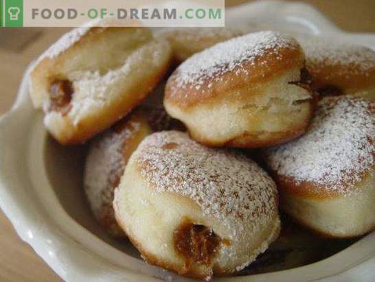 Donuts for kefir - recipes with photos and many tricks! Detailed cooking of different donuts on kefir according to recipes with photos