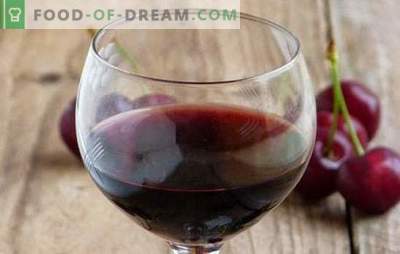 Vin de cires la domiciliu: punctele principale ale vinului. Rețete pentru vinuri de cireșe de casă