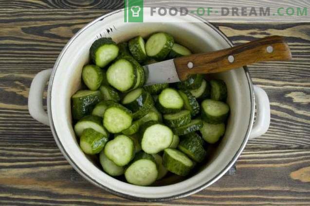 Cucumber salad for the winter “Simple”