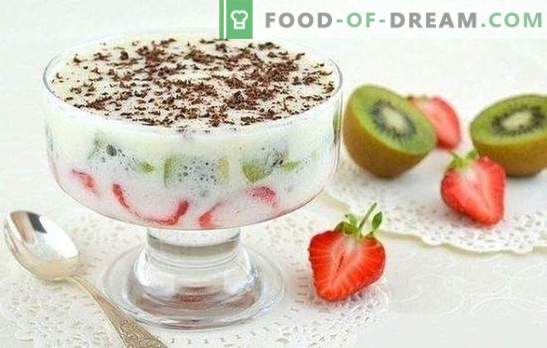 Fruit desserts are simple, tasty and healthy. How to make delicious fruit desserts at home