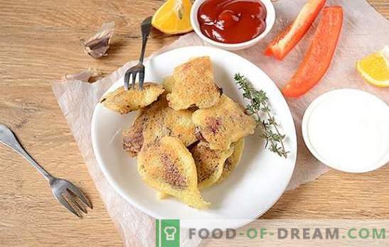 Chicken liver in batter: a new and unusual author's recipe. How to cook a delicious chicken liver in batter: a step by step photo-recipe