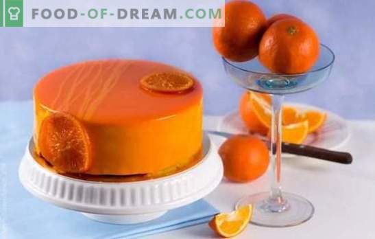 Orange glaze - fragrant baking design. Recipes orange glaze on cream, milk, chocolate
