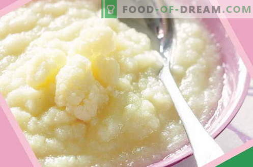 Cauliflower puree - the best recipes. How to properly and tasty cooked cauliflower puree for children.