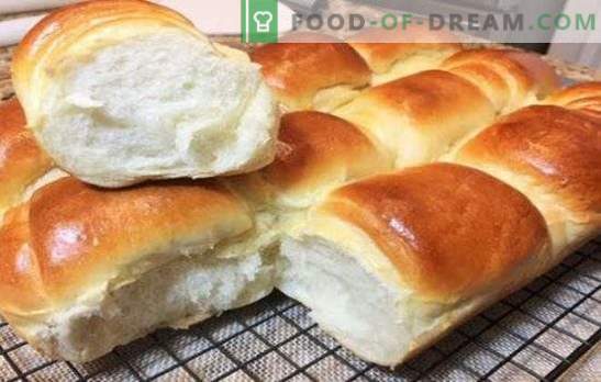 Yeast dough buns - delicious homemade cakes for tea. The best recipes buns from yeast dough
