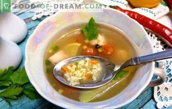 Риба чорба со просо: руски стил уво! Едноставни рецепти за риба супа со просо од свежа, замрзната риба и конзервирана
