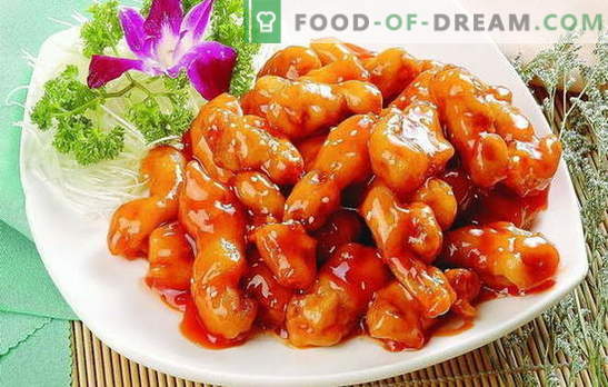 Fragrant and juicy meat in a sweet sauce in Chinese. Original recipes for different types of meat in a sweet sauce in Chinese