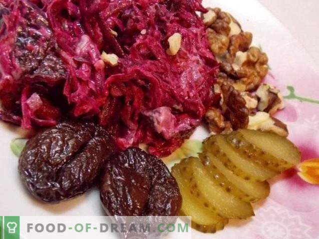 Beetroot Salad with Garlic and Bordeaux Walnuts