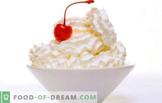 Cream cream for the cake - one of the most delicate decorations. A variety of recipes butter cream cake