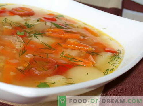 Vegetable soup - the best recipes. How to properly and tasty to cook vegetable soup.