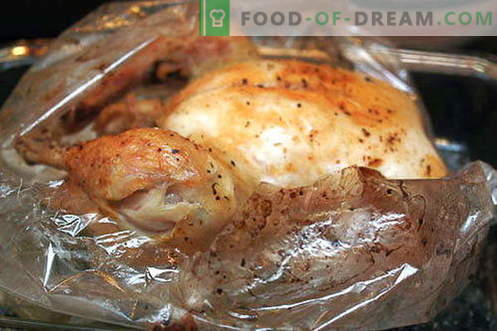 Chicken up your sleeve - the best recipes. How to properly and tasty cook chicken sleeve for baking.