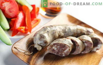How to please the family with homemade beef sausage? Homemade beef sausage: recipes without soy, preservatives and dyes