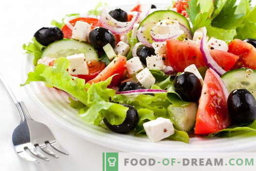Greek salad - the best recipes. How to properly and tasty cook Greek salad