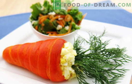 Salad from carrots and eggs - a combination of taste and benefit. The best recipes for carrots and eggs: simple, original and puff
