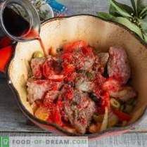 French beef with red wine and Borodino bread