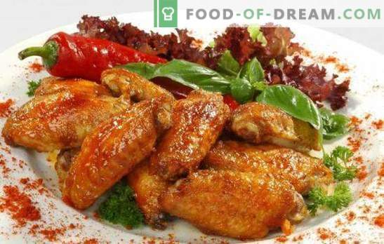 Wings in mustard sauce - juicy or crunchy, cold or hot. Ways of serving chicken wings in mustard sauce