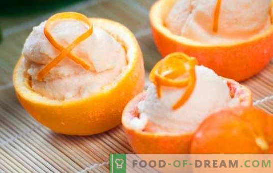 Quick and tasty desserts with tangerines