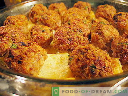 Meatballs in the oven - proven recipes. How to properly and tasty cooked meatballs in the oven.