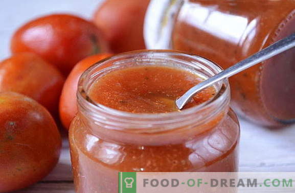 A unique recipe for natural homemade ketchup - make a note so as not to forget