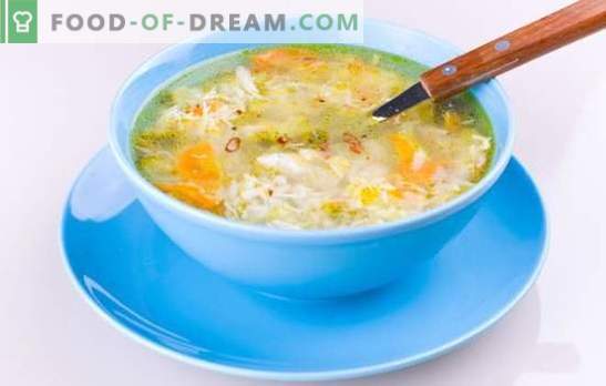 Chicken soup with rice - use in every spoon. Recipes for chicken soup with rice: diet, children, vitamin, everyday