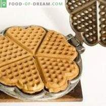 Viennese waffles with cane sugar