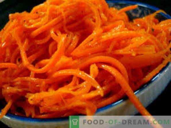 Korean carrot, recipes at home with chicken, with ready seasoning, for the winter