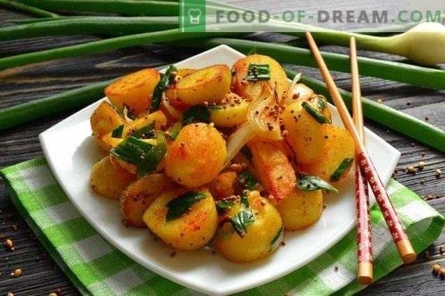 Fried Young Potatoes in Indian Spices