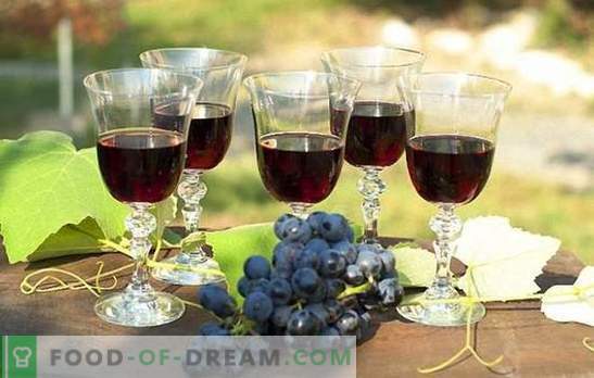 Black grape wine: preparation of raw materials and preparation technology. Recipes homemade wine from black grapes