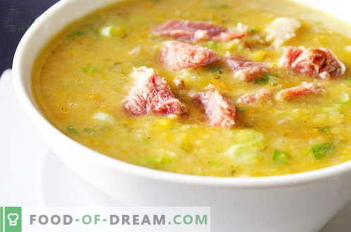 Pea soup - the best recipes. How to properly and tasty cook pea soup.