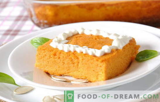 Cottage cheese casserole with pumpkin is a rosy joy for children and adults. Recipes best curd casseroles with pumpkin