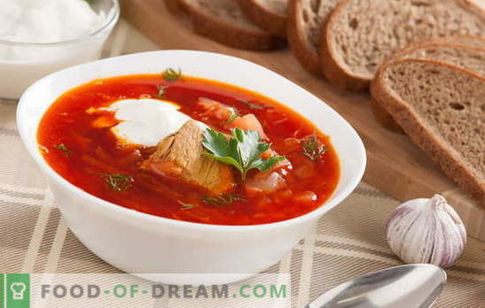 Borsch: a classic recipe with meat is a man's dream! We share old recipes of classic borscht with meat